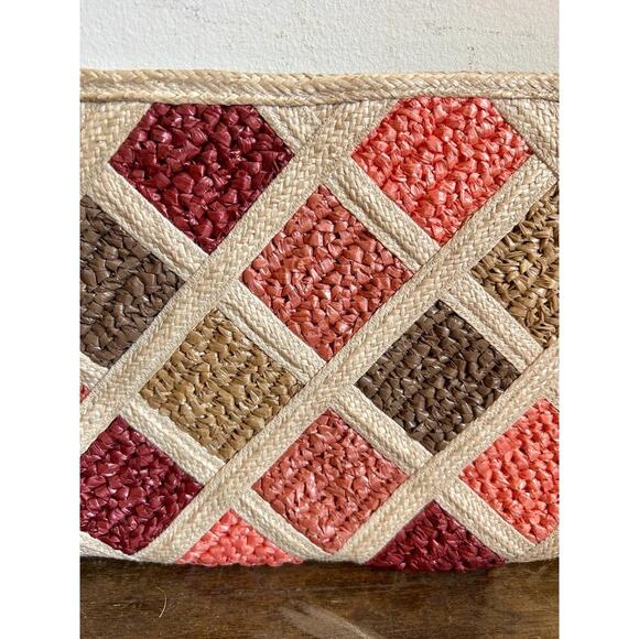 Vintage 80's Straw Clutch | Vintage Handbag - Picture 2 of 6
